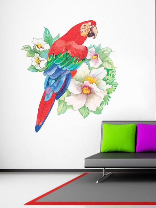 impression wall beautiful parrot wall sticker - 13654336 - Very Small Image - 1