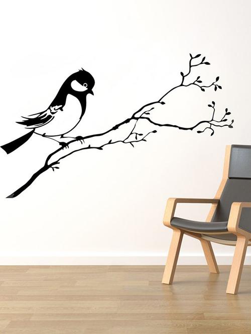 impression wall bird on branch wall sticker - 13654371 - Very Small Image - 1