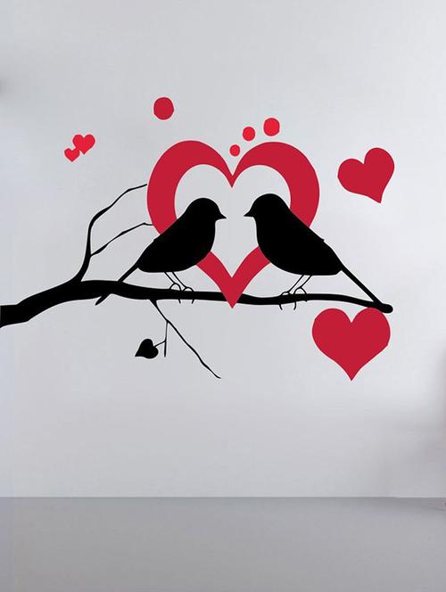impression wall bird love wall sticker - 13654372 - Very Small Image - 1