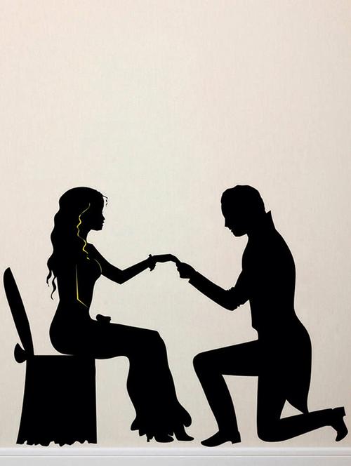 impression wall romantic love wall sticker - 13654404 - Very Small Image - 1