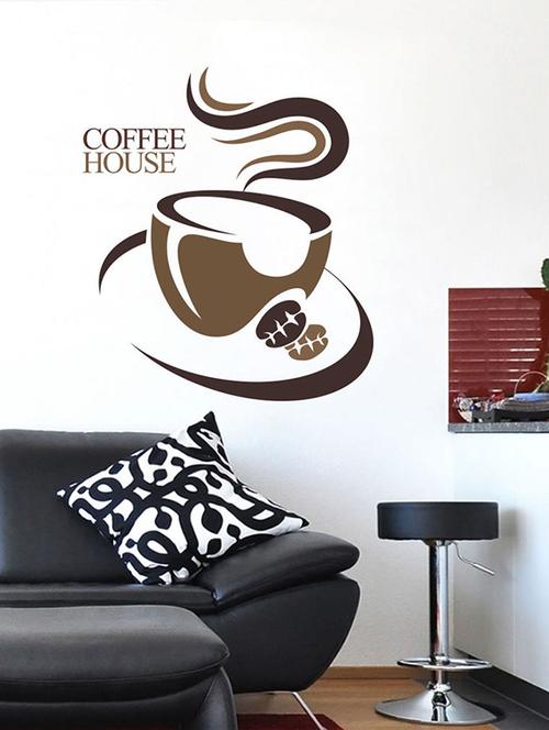 impression wall coffee pvc wall stickers - 13654446 - Very Small Image - 1