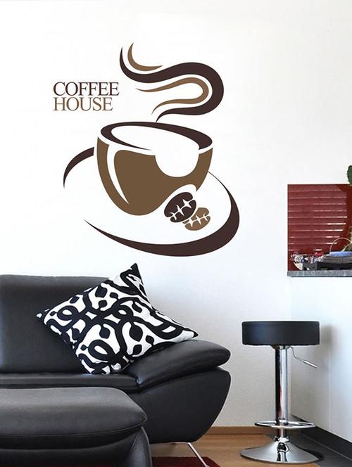 impression wall coffee pvc wall stickers - 13654470 - Very Small Image - 1