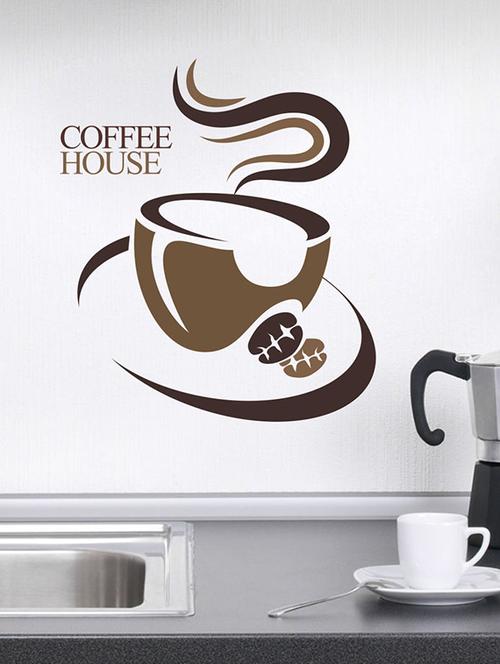 impression wall coffee pvc wall stickers - 13654485 - Very Small Image - 1