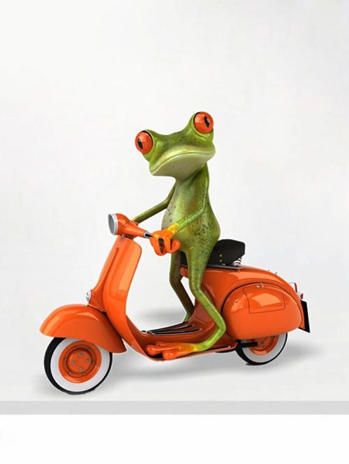 impression wall funny frog wall sticker - 13654503 - Very Small Image - 1