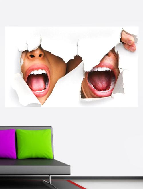 impression wall funny wall wall sticker - 13654527 - Very Small Image - 1