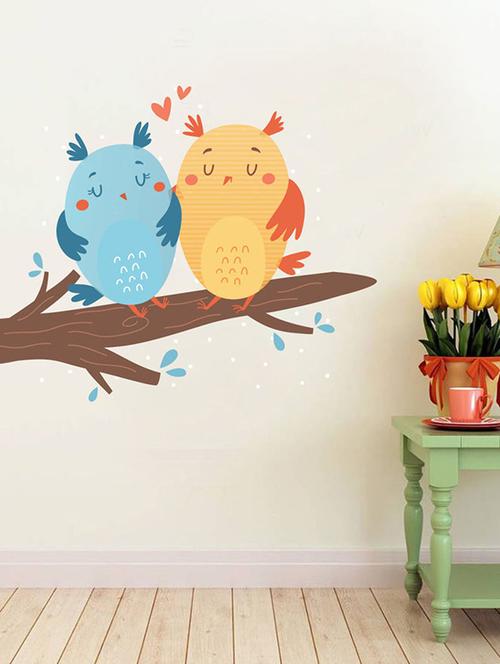 impression wall couple birds wall sticker - 13654543 - Very Small Image - 1
