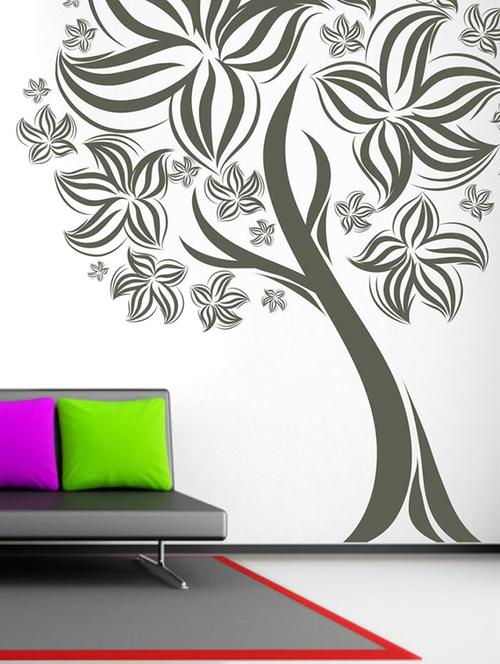 impression wall beautiful tree wall sticker - 13654553 - Very Small Image - 1