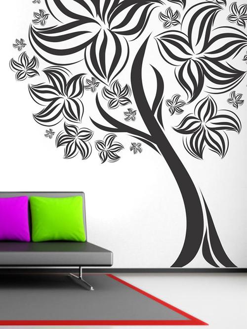 impression wall beautiful tree wall sticker - 13654554 - Very Small Image - 1