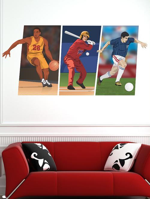 impression wall footballer wall sticker - 13654610 - Very Small Image - 1