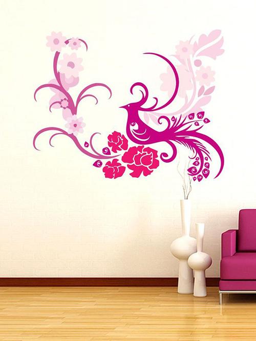 impression wall beautiful bird wall sticker - 13654611 - Very Small Image - 1
