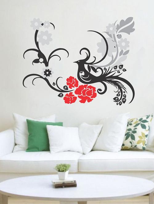 impression wall beautiful bird wall sticker - 13654622 - Very Small Image - 1