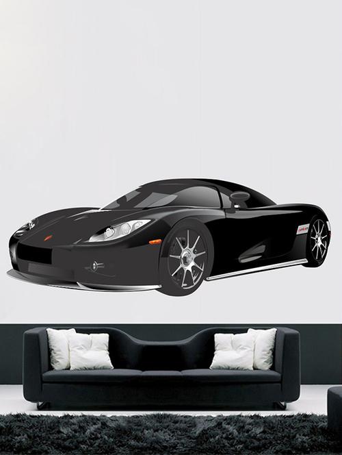 impression wall black car wall sticker - 13654624 - Very Small Image - 1