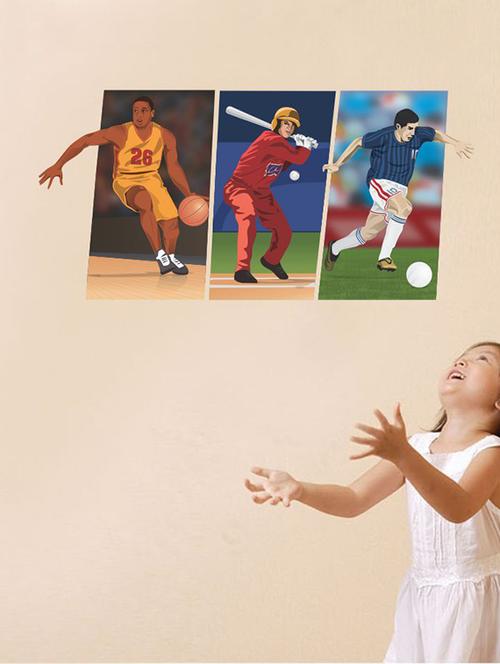 impression wall footballer wall sticker - 13654625 - Very Small Image - 1