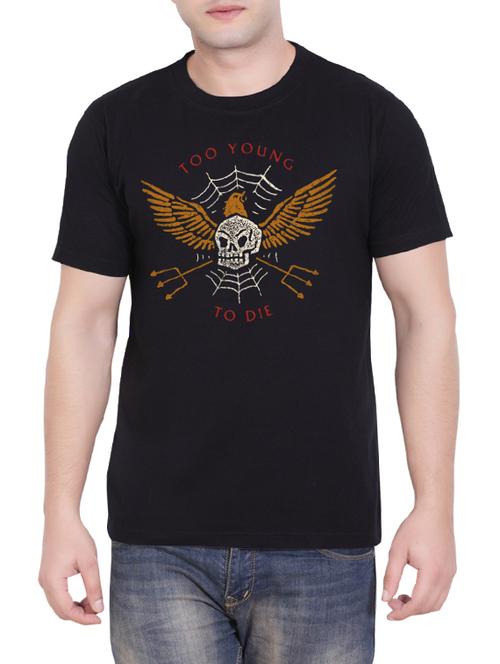 black cotton t-shirt - 13655372 - Very Small Image - 1