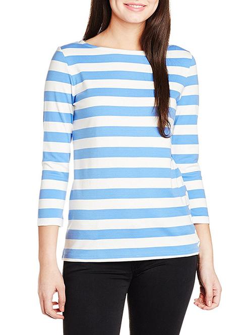 light blue striped hosery regular tee - 13656748 - Very Small Image - 1