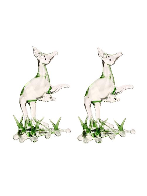 lakshya set of 2 glass kangaroo - 13659349 - Very Small Image - 1