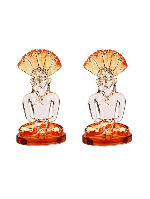 lakshya praying mahatama buddha with sheshnag (set of 2)-jn - 13659367 - Very Small Image - 1