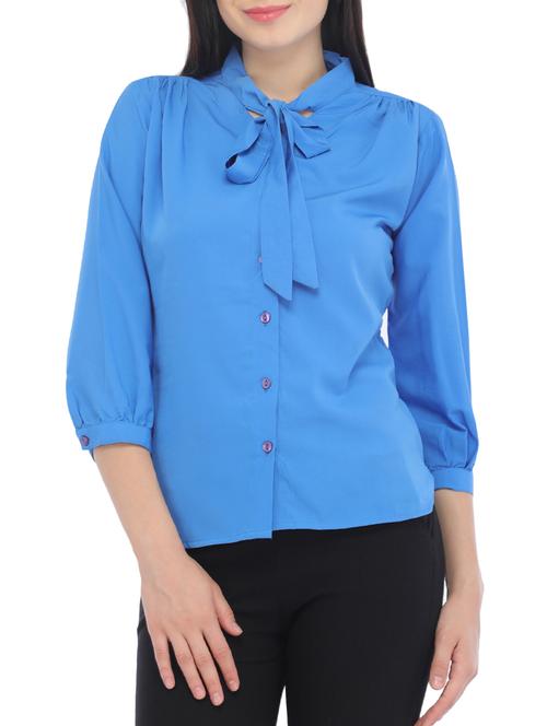 blue regular shirt - 13659751 - Very Small Image - 1