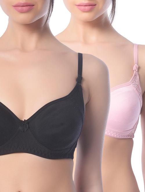 set of 2 bow patch bra - 13659951 - Very Small Image - 1