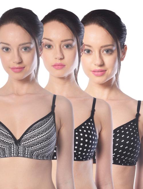 set of 2 bow patch bra - 13660002 - Very Small Image - 1