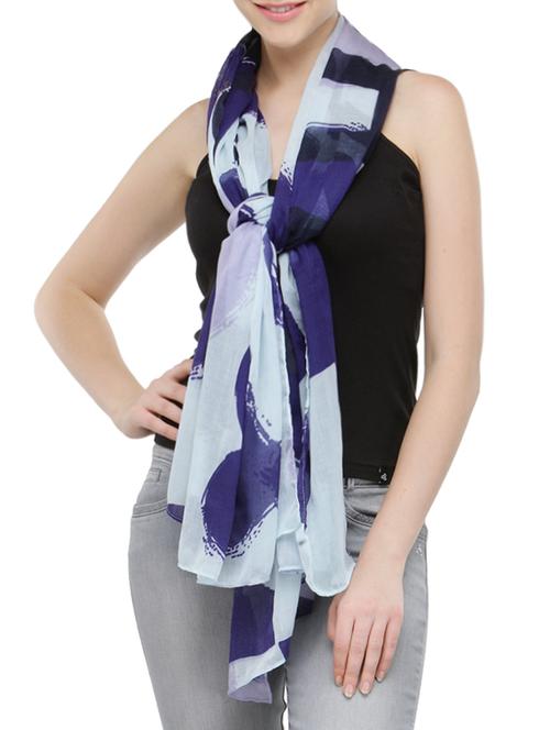 blue cotton scarf - 13665573 - Very Small Image - 1