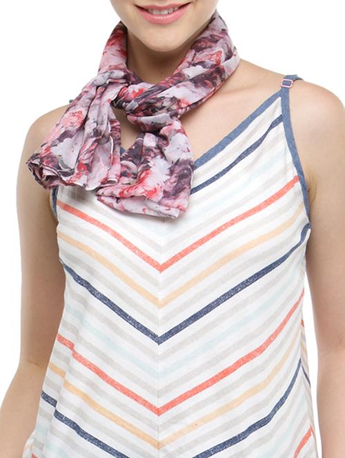 purple cotton scarf - 13665591 - Very Small Image - 1