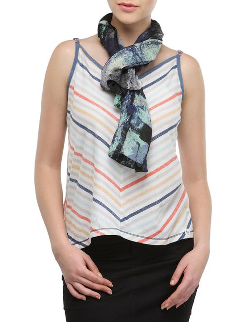 multi colored cotton scarf - 13665593 - Very Small Image - 1