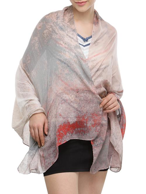 beige cotton scarf - 13665597 - Very Small Image - 1
