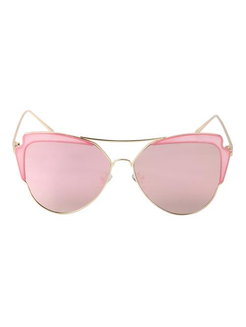 stylish rose pink half rim uv protected sunglasses - 13665710 - Very Small Image - 1