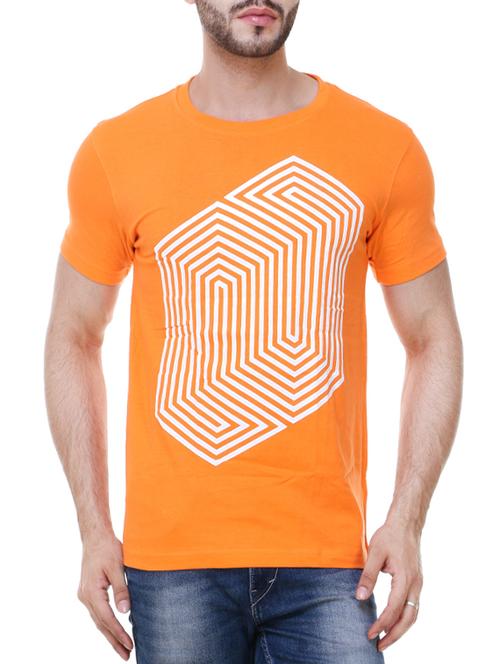 orange cotton t-shirt - 13666807 - Very Small Image - 1