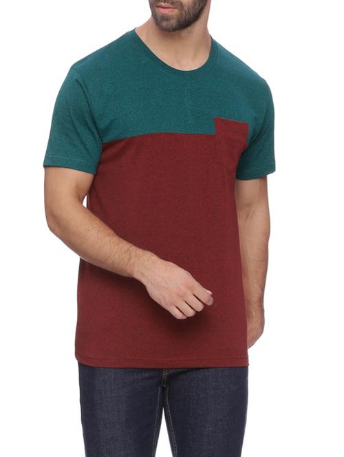 color block cotton t-shirt - 13667674 - Very Small Image - 1