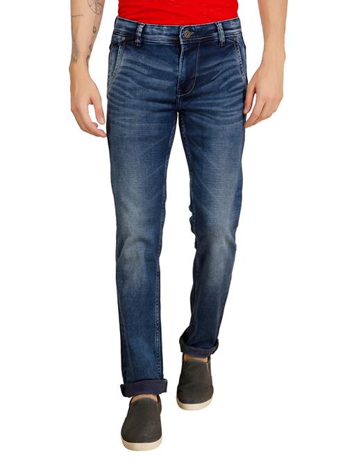 blue cotton washed jean - 13668918 - Very Small Image - 1