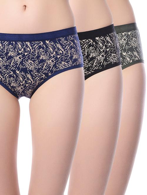 set of 3 multicolored cotton panties - 13671079 - Very Small Image - 1