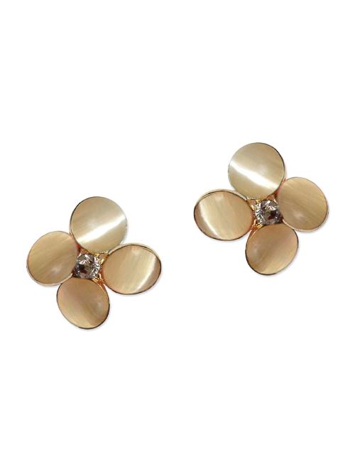 beige studs earring - 13672355 - Very Small Image - 1