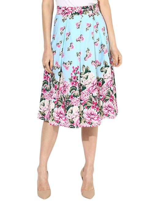 box pleated floral skirt - 13674270 - Very Small Image - 1