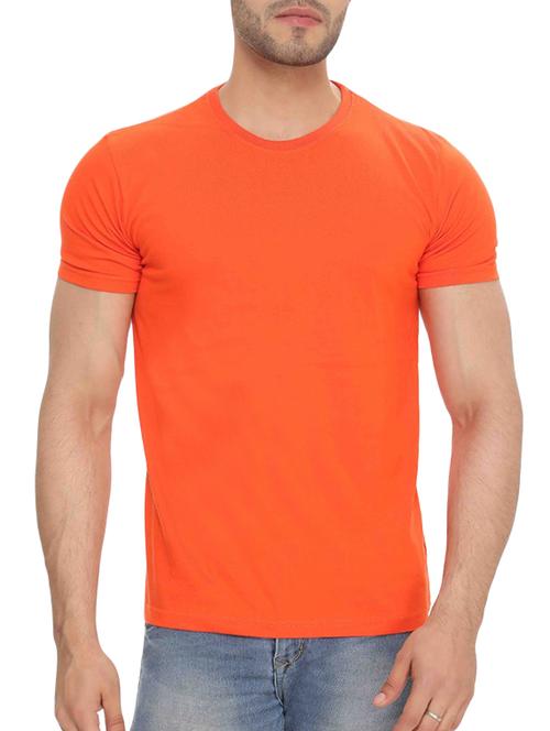 orange cotton t-shirt - 13675463 - Very Small Image - 1