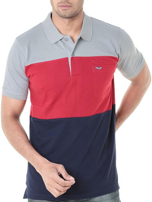 color block cotton t-shirt - 13675527 - Very Small Image - 1