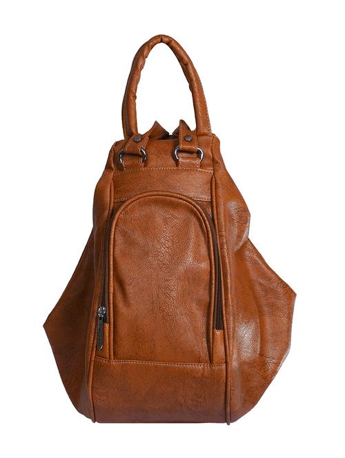 brown leatherette sling bag - 13675859 - Very Small Image - 1