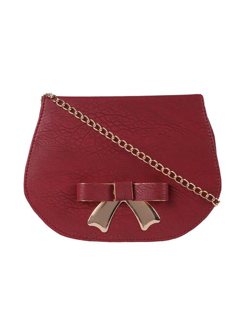 red leatherette sling bag - 13675896 - Very Small Image - 1