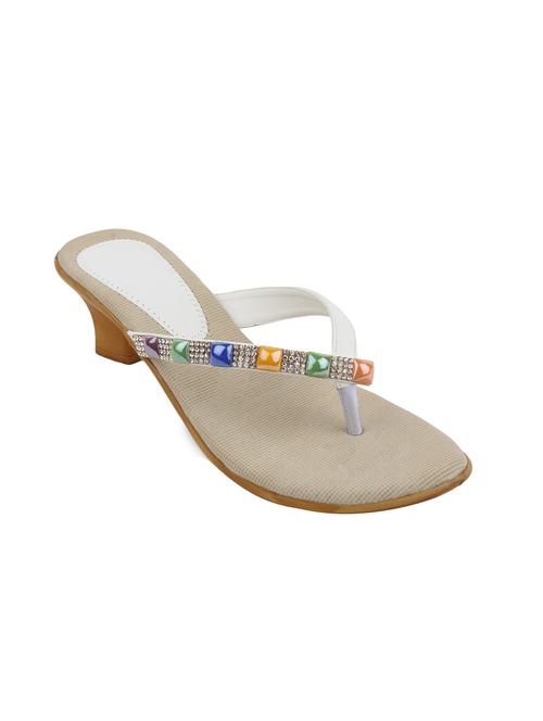 white toe separator sandal - 13677958 - Very Small Image - 1