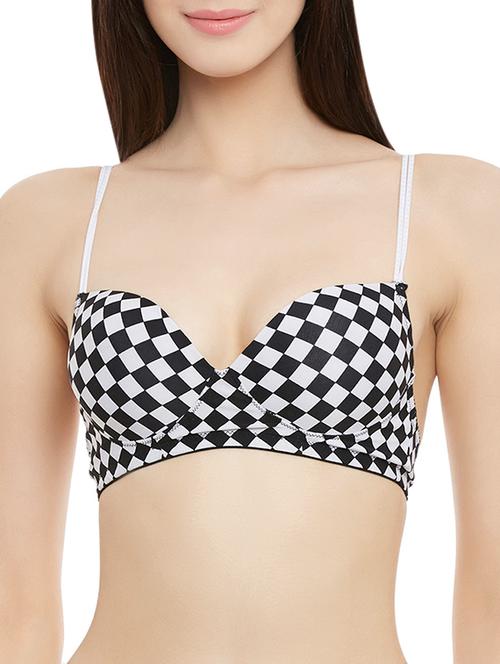 black nylon t-shirt bra - 13678080 - Very Small Image - 1