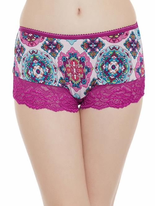 pink viscose boy shorts - 13678116 - Very Small Image - 1