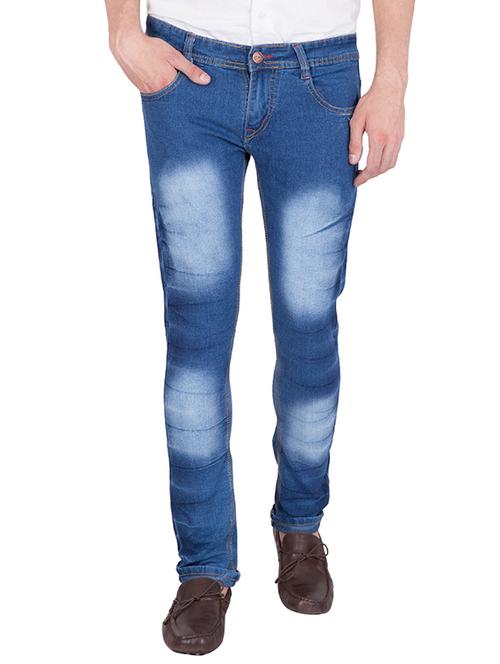 light blue cotton blend jeans - 13679720 - Very Small Image - 1