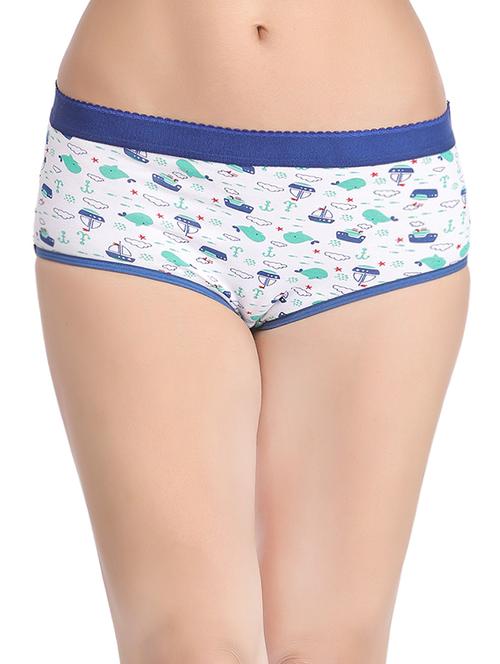 white cotton hipster panty - 13680850 - Very Small Image - 1