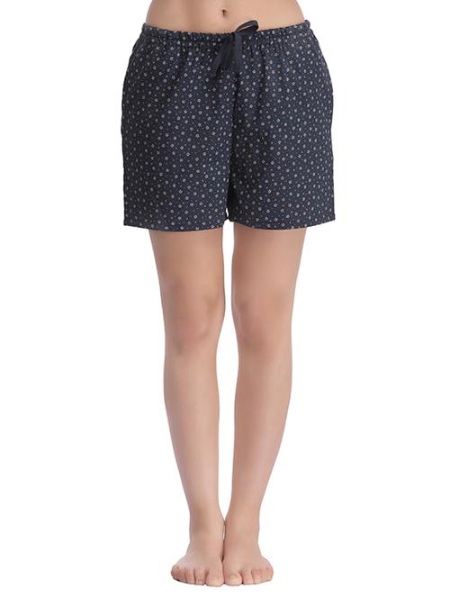 navy blue cotton short - 13680864 - Very Small Image - 1