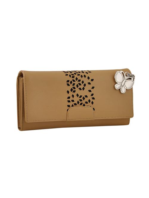 brown leatherette regular clutch - 13682071 - Very Small Image - 1