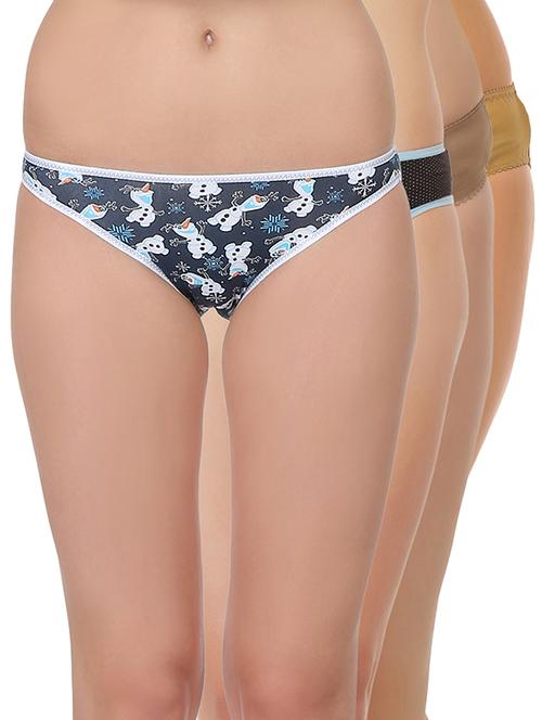 set of 4 multi colored cotton bikini panty - 13683216 - Very Small Image - 1