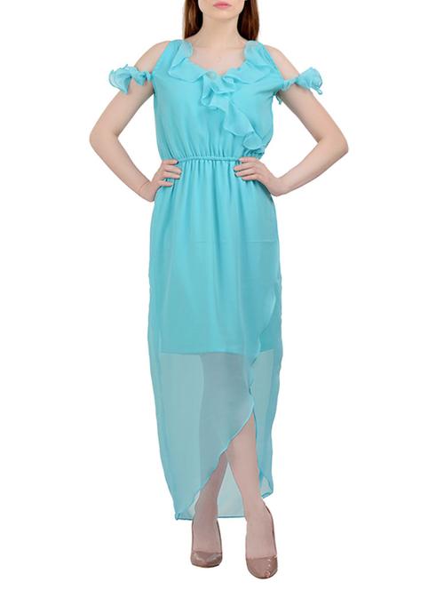women's wrap solid dress - 13683790 - Very Small Image - 1
