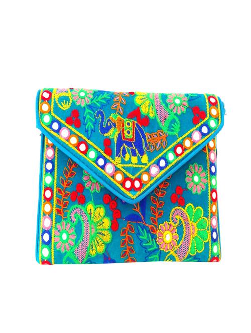 blue cotton sling bag - 13685223 - Very Small Image - 1