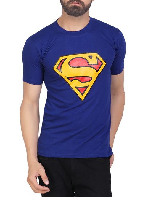 blue printed character tees t-shirt - 13686100 - Very Small Image - 1